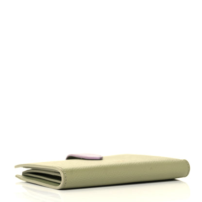 Celine Grained Calfskin Medium Multifunction Strap Wallet Sage Lilas 4 of 9