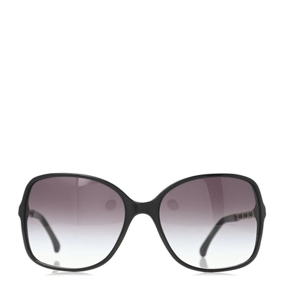Chanel Lambskin Square Chain Sunglasses 5210-Q Black 2 of 4