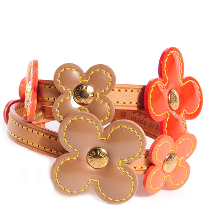 Louis Vuitton Patent Fleur Double Wrap Bracelet Orange 1 of 6