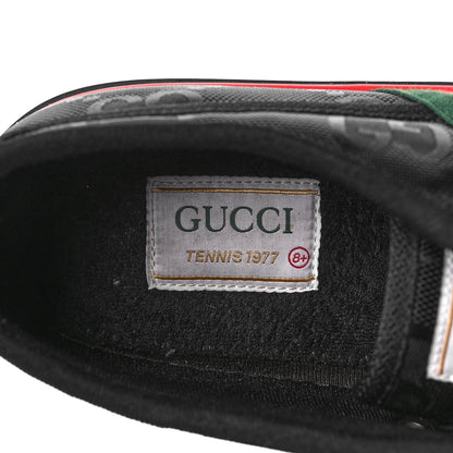 Gucci Econyl Nylon Web Monogram Off The Grid Mens 1977 Tennis Sneakers 8.5 Black 7 of 8