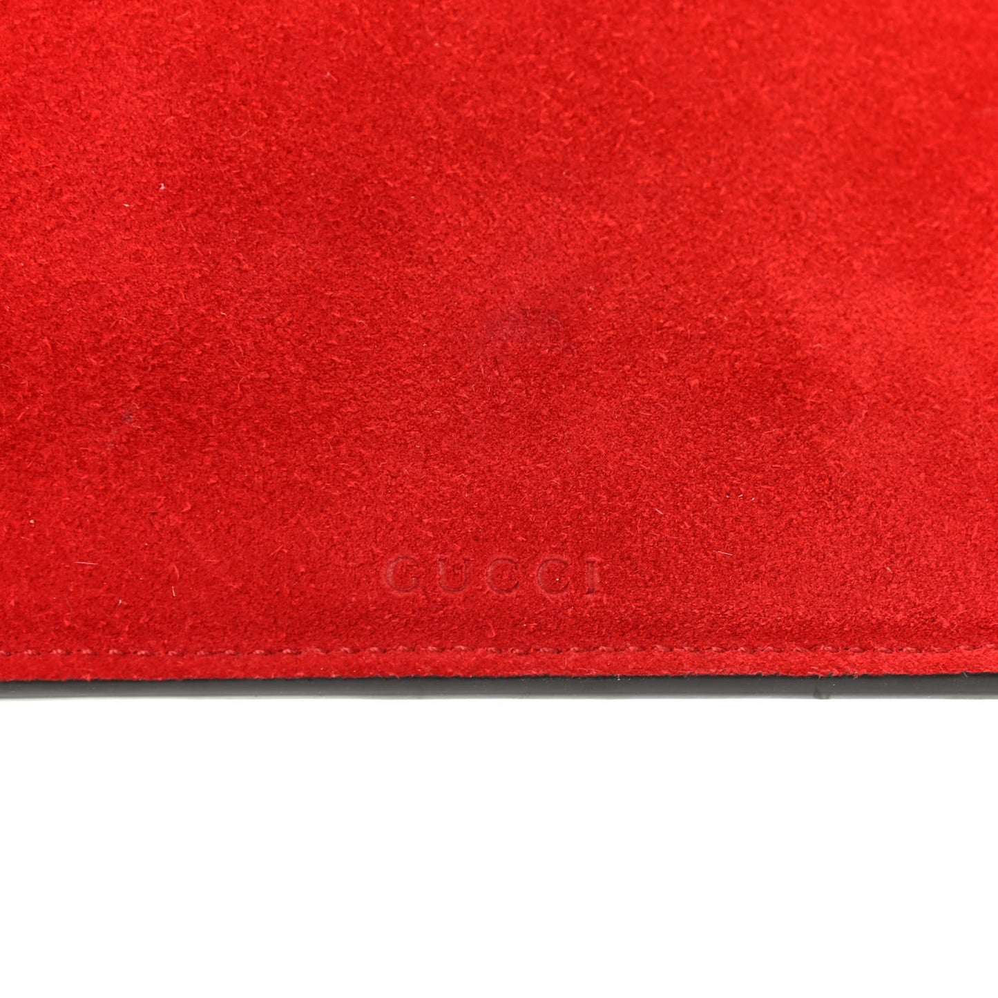 GG Supreme Monogram Blooms Suede Large Zip Pouch Blue