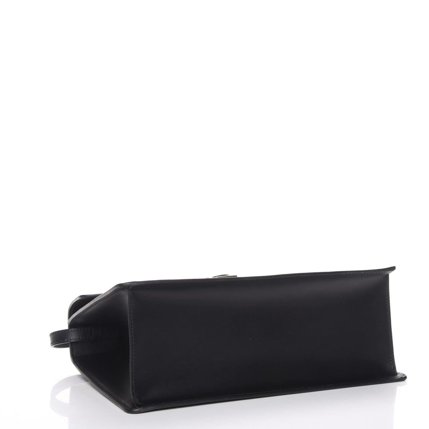 Calfskin Medium Sylvie Top Handle Bag Black