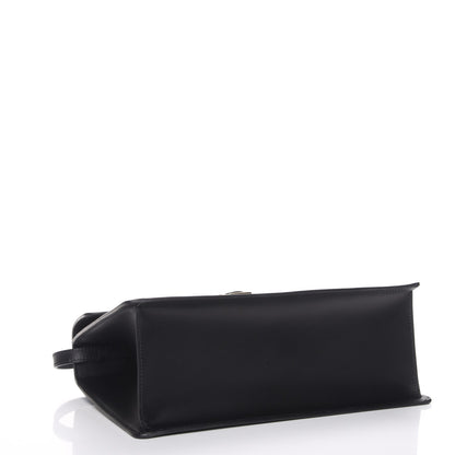 Gucci Calfskin Medium Sylvie Top Handle Bag Black 5 of 8