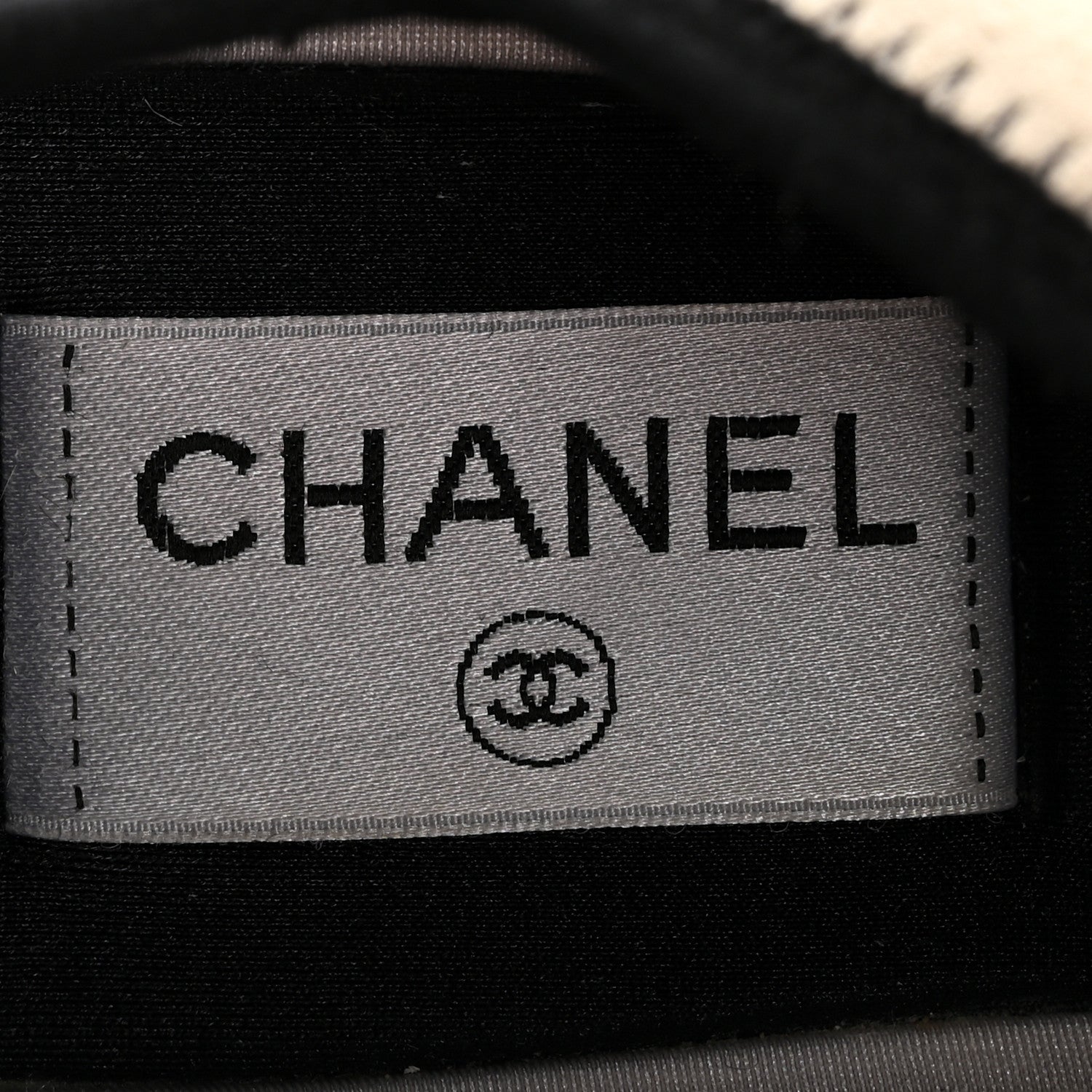 Chanel Fabric Suede Calfskin CC Sneakers 37.5 White Ivory 7 of 10