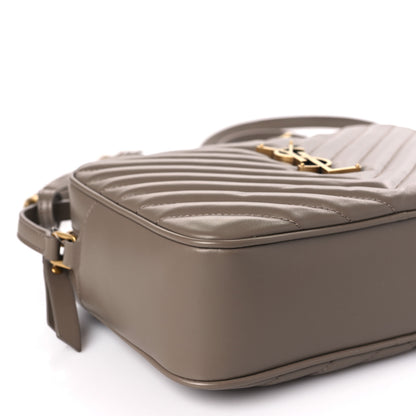 Saint Laurent Calfskin Matelasse Monogram Lou Camera Bag Taupe 8 of 9