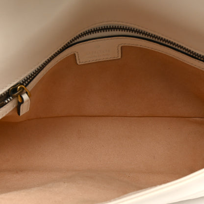 Gucci Calfskin Matelasse Small GG Marmont Shoulder Bag White 5 of 13