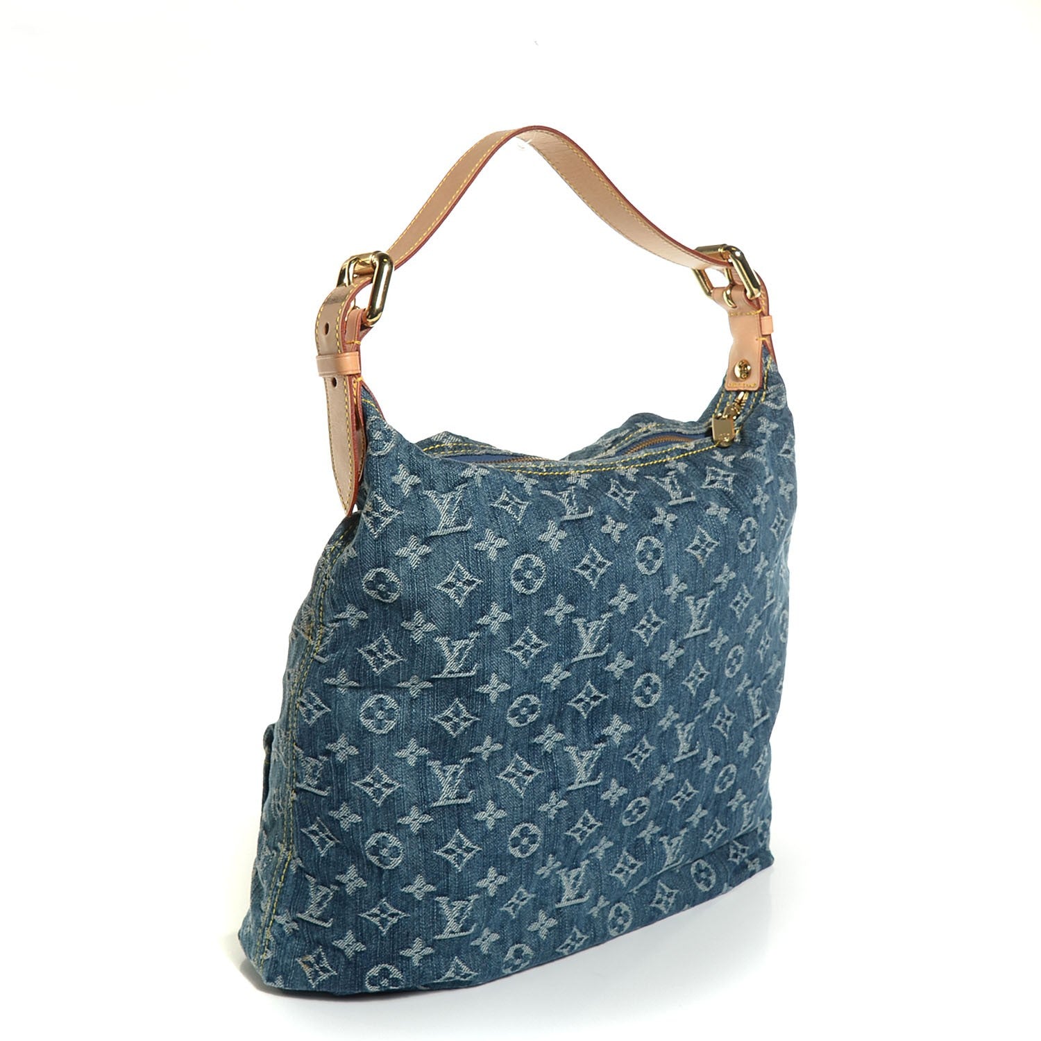 Louis Vuitton Denim Baggy GM Blue 3 of 7