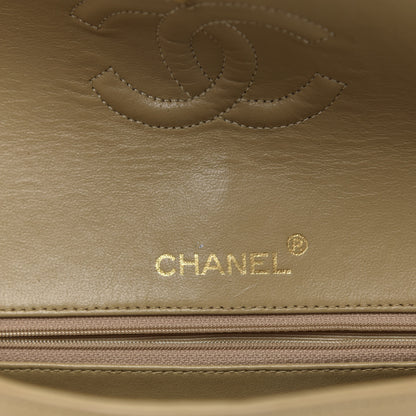 Chanel Lambskin Quilted Medium Double Flap Beige 8 of 14