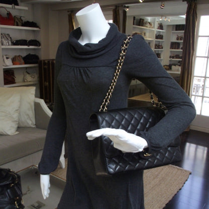 Chanel Caviar XL JUMBO MAXI Flap Bag Black 2 of 11