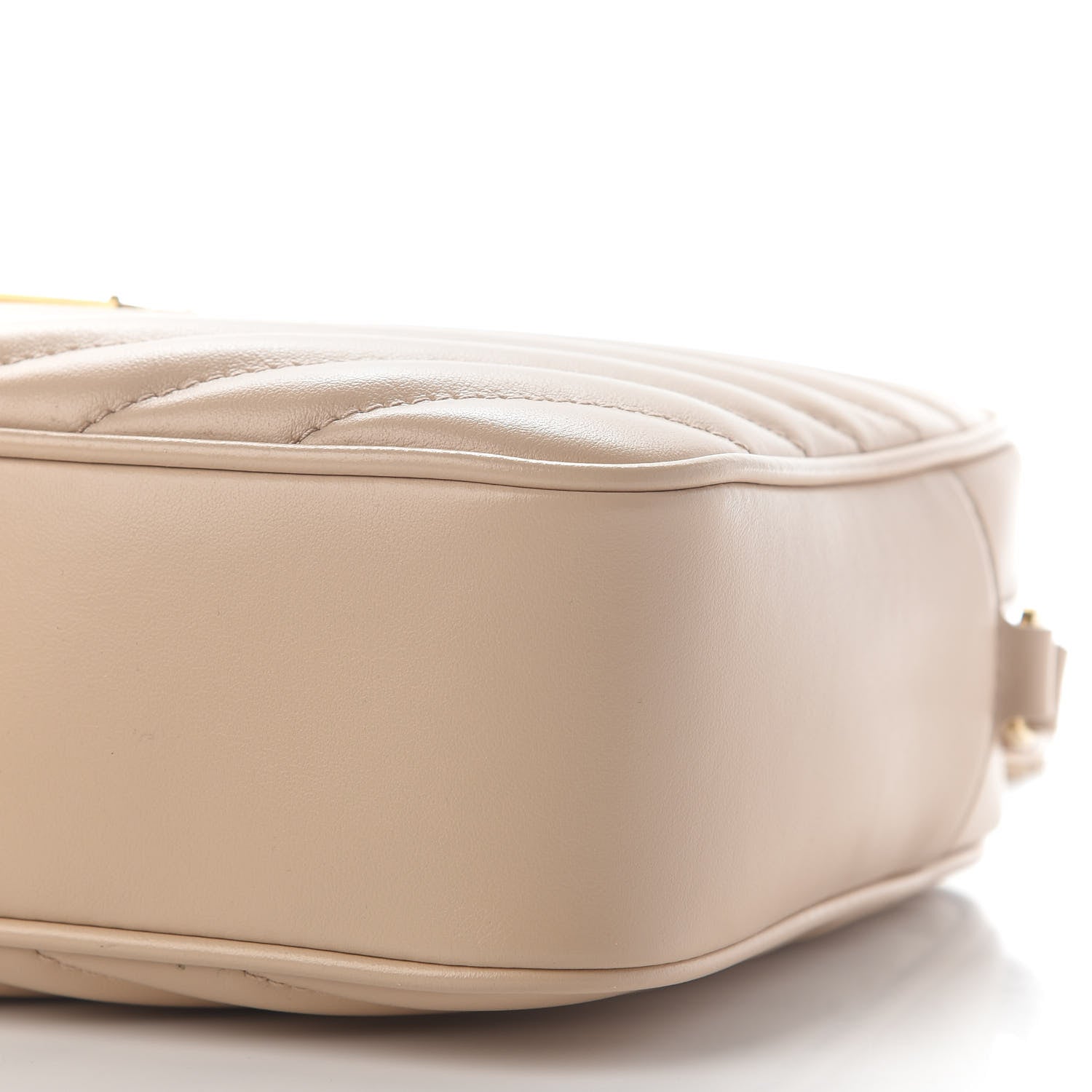 Saint Laurent Calfskin Matelasse Monogram Lou Camera Bag Dark Beige 9 of 9