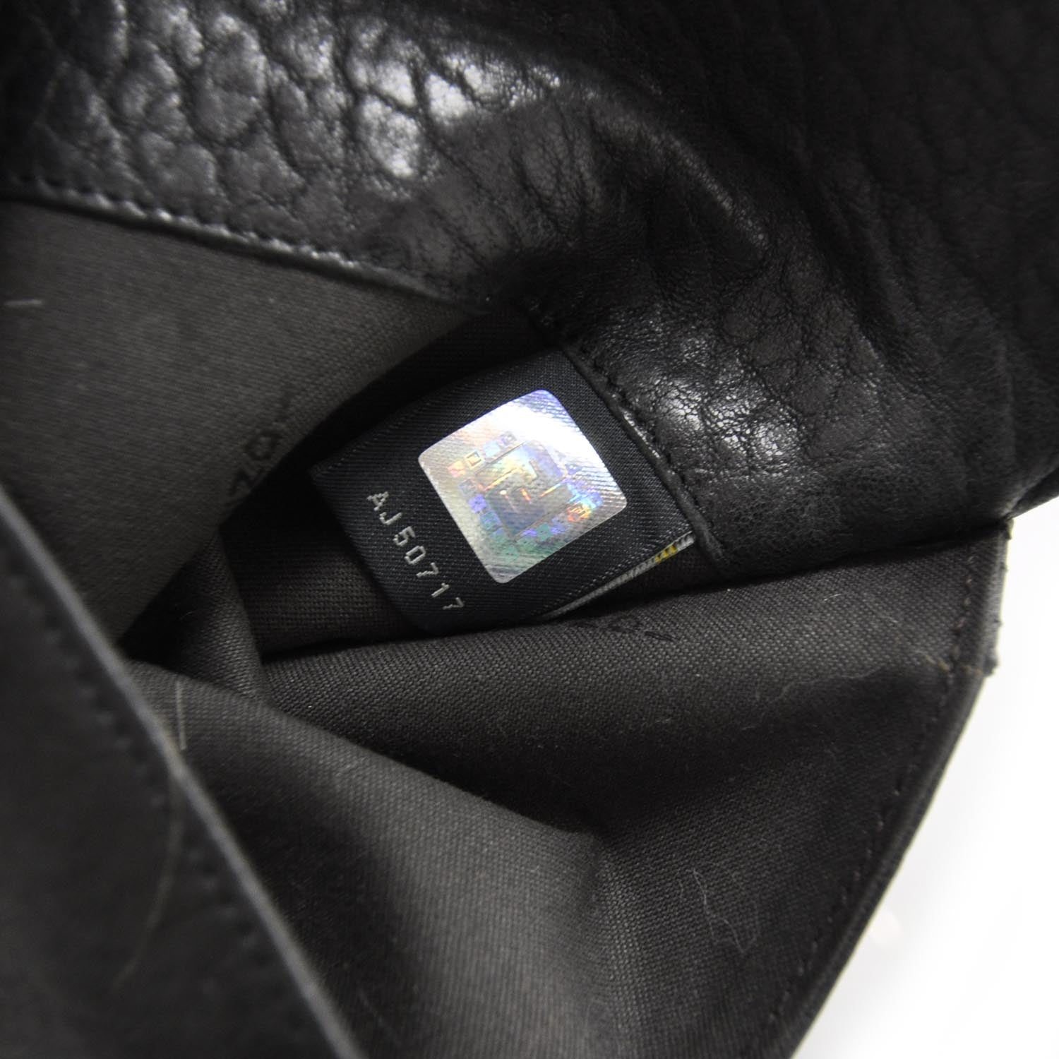 Fendi Nappa Nuvolata Spy Continental Wallet Black 6 of 9