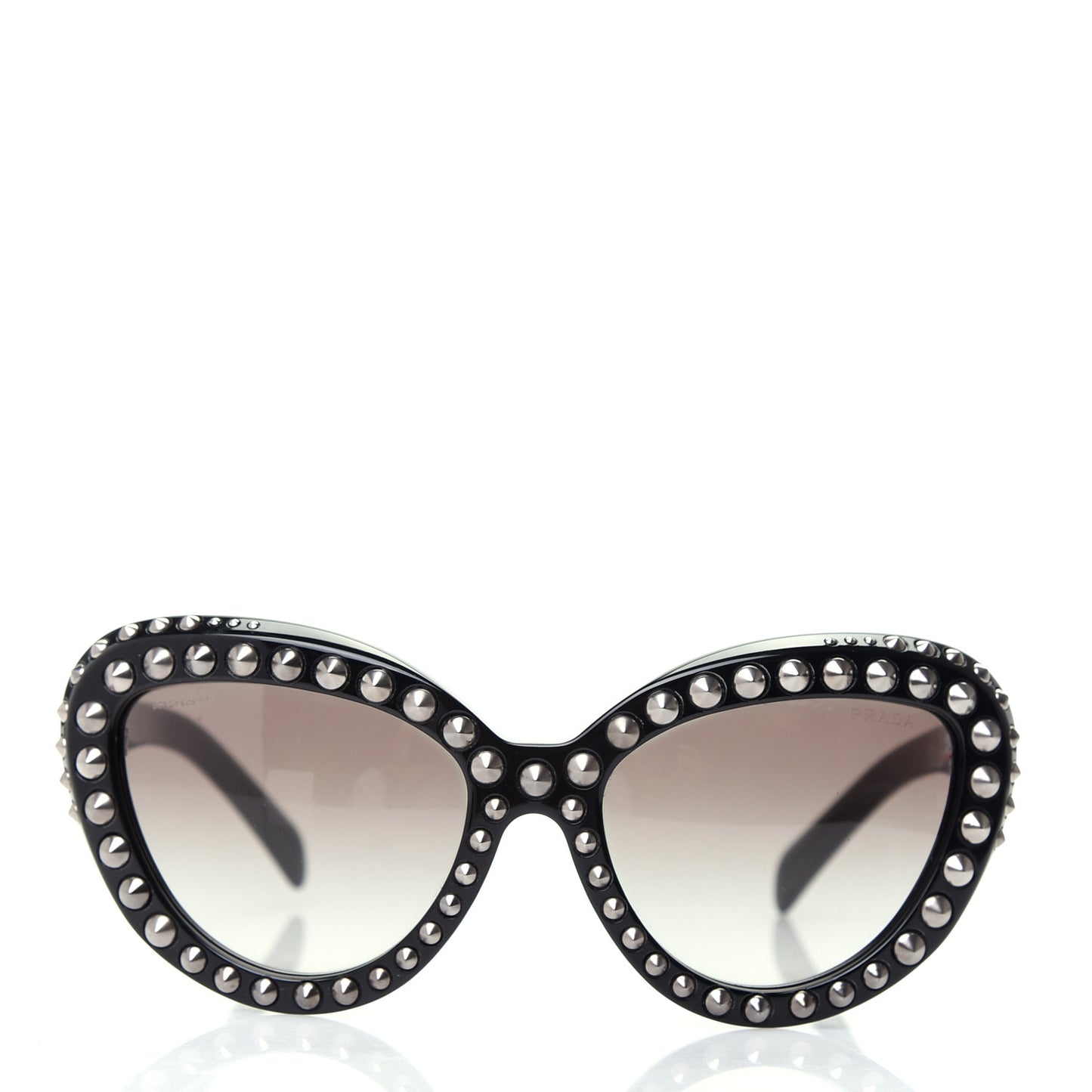Acetate Studded Ornate Cat Eye Sunglasses SPR 31Q Black