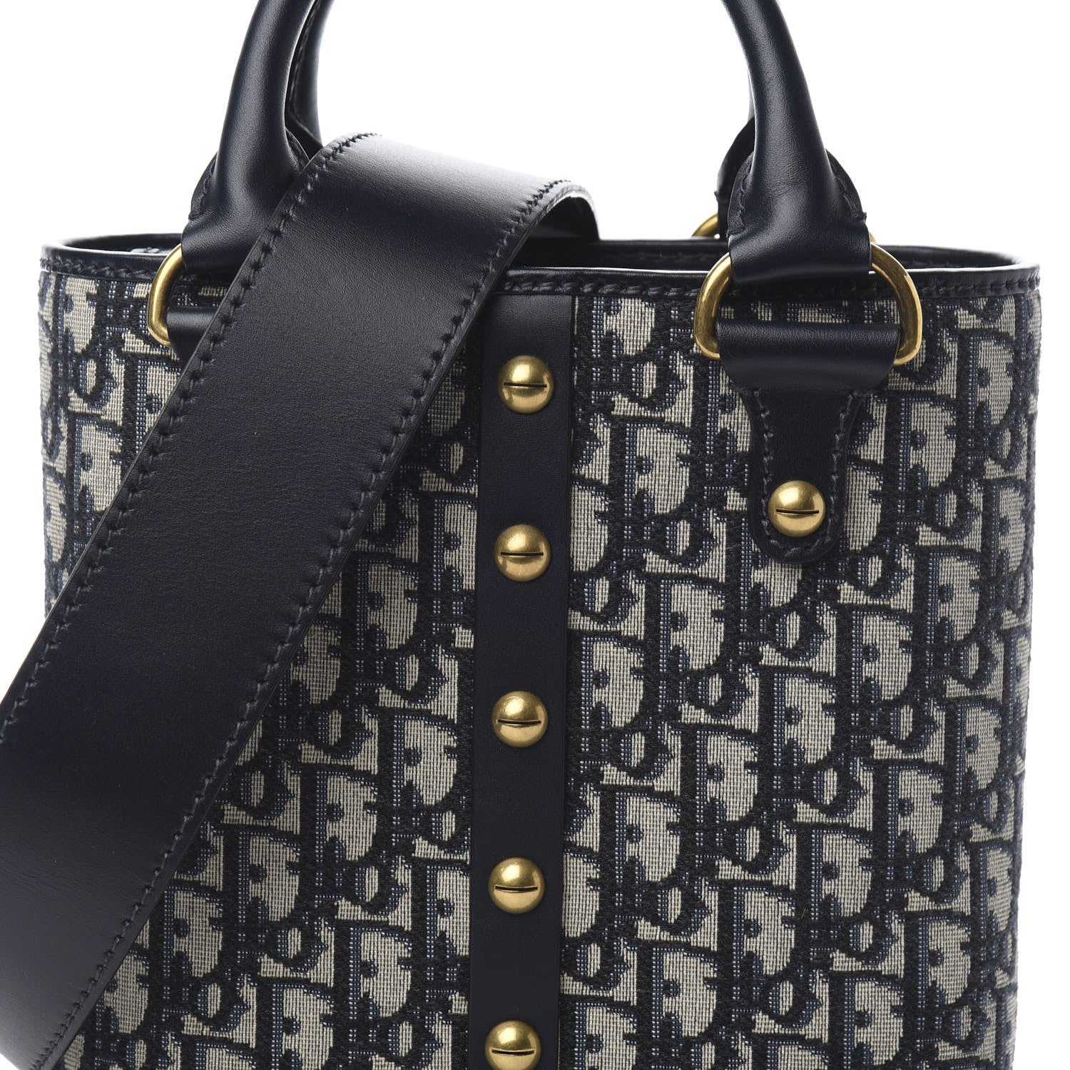 Christian Dior Oblique Studded DiorAvenue Bag Blue 8 of 8