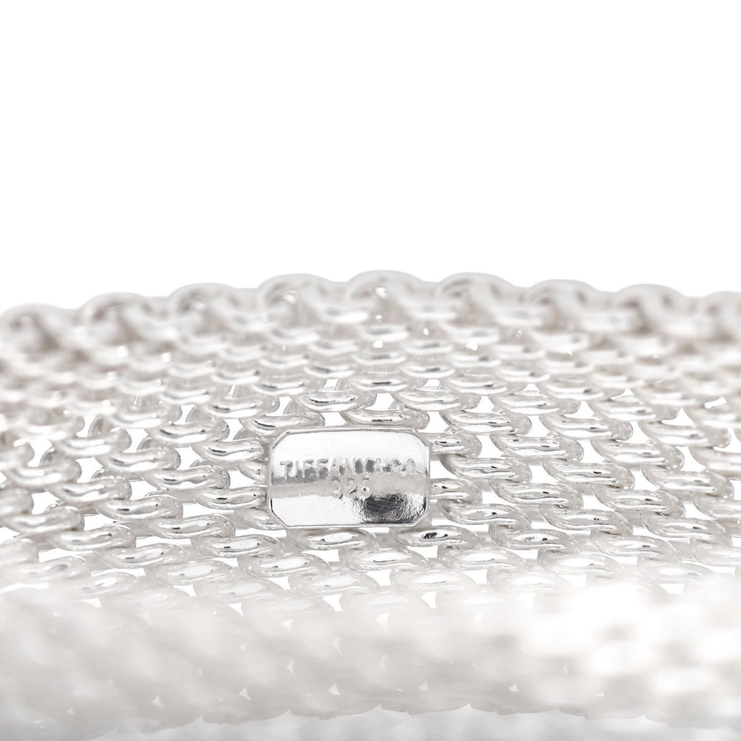 Sterling Silver Wide Somerset Mesh Bracelet