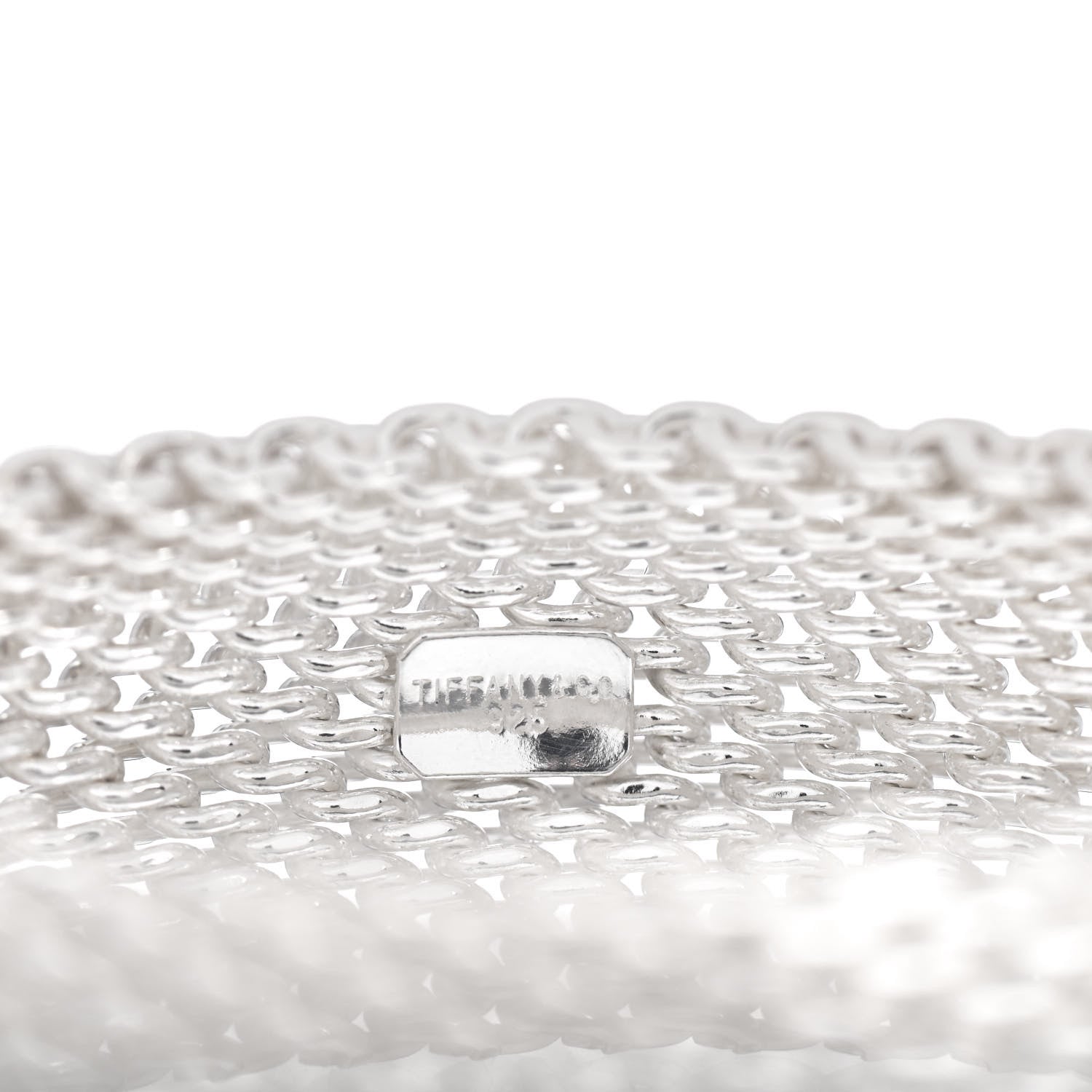 Tiffany Sterling Silver Wide Somerset Mesh Bracelet 4 of 4