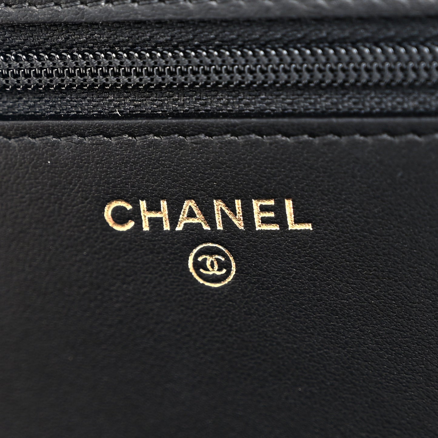 Caviar Quilted Boy Wallet On Chain WOC Black