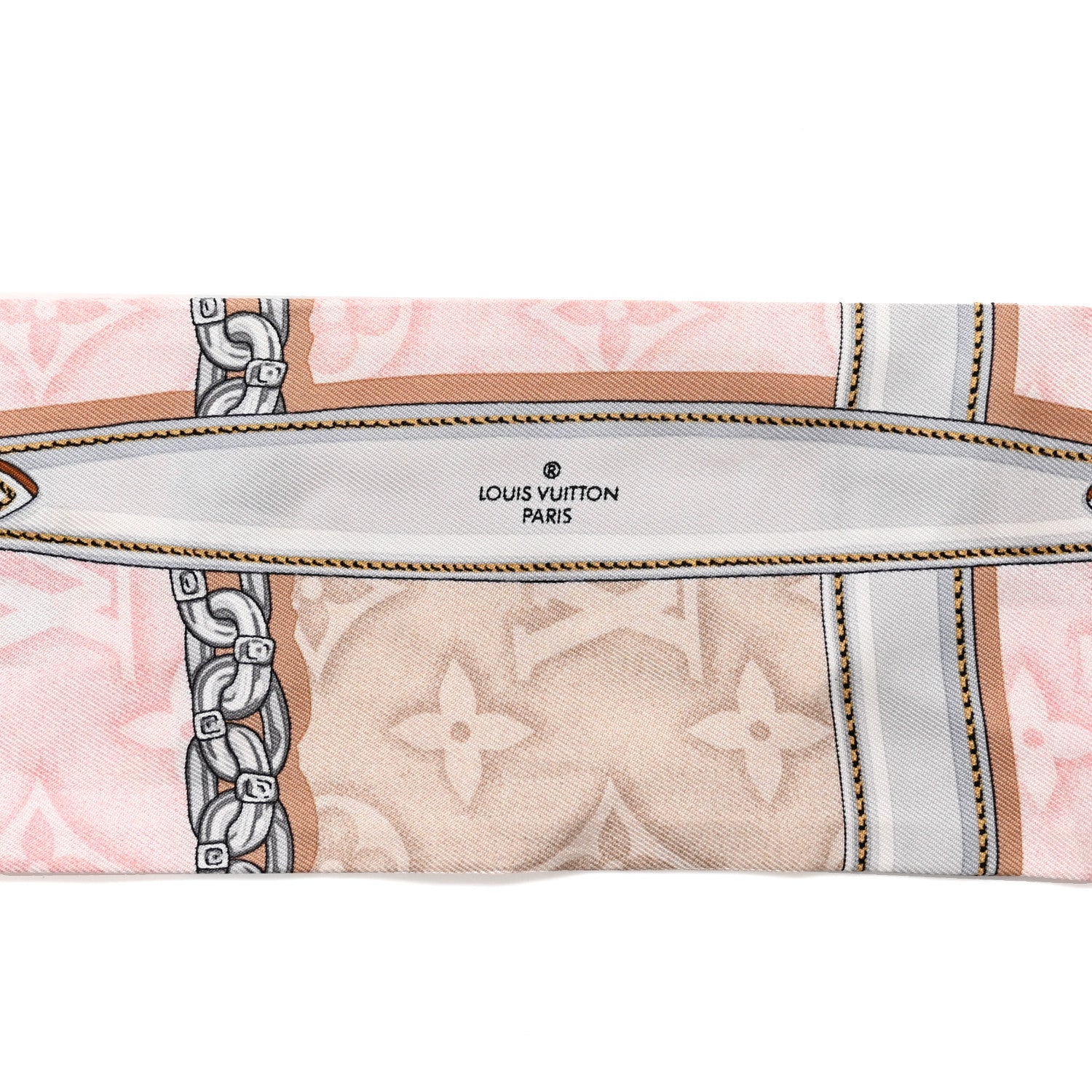 Louis Vuitton Silk Monogram Confidential Bandeau Light Pink 3 of 4