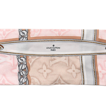 Louis Vuitton Silk Monogram Confidential Bandeau Light Pink 3 of 4