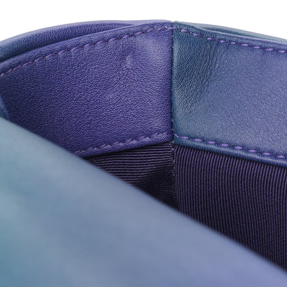 Chanel Tie Dye Calfskin Quilted Medium Chanel 19 Flap Blue Purple 10 of 13