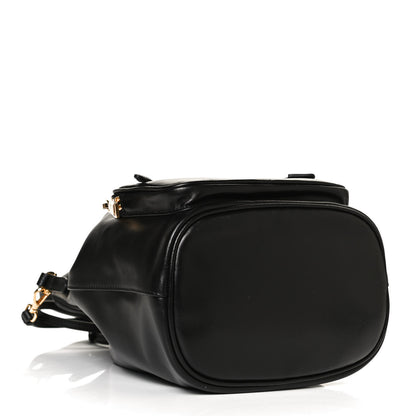 Prada Light Calfskin Saffiano Mini Bucket Crossbody Bag Black 3 of 11