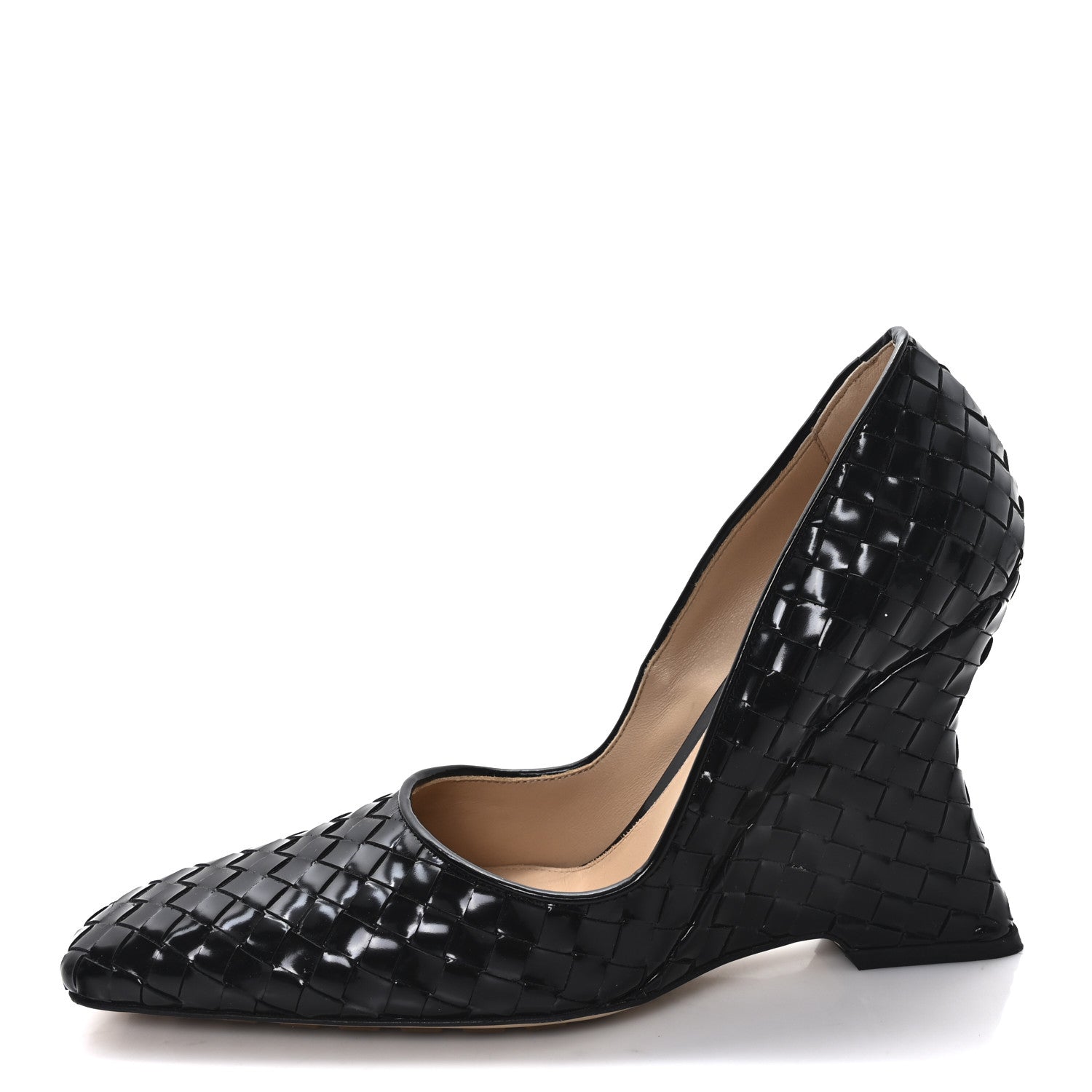 Bottega Veneta Nappa Intrecciato Comet Pumps 38 Black 1 of 8