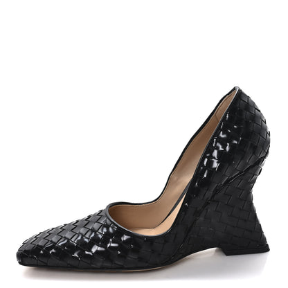 Bottega Veneta Nappa Intrecciato Comet Pumps 38 Black 1 of 8