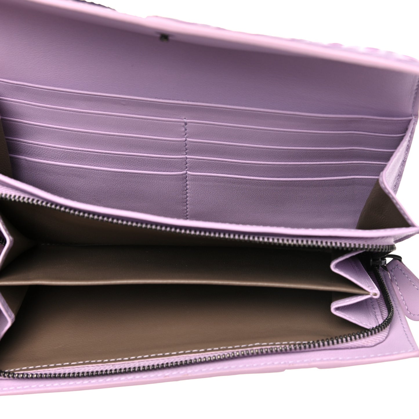 Nappa Ayers Intrecciato Continental Flap Wallet