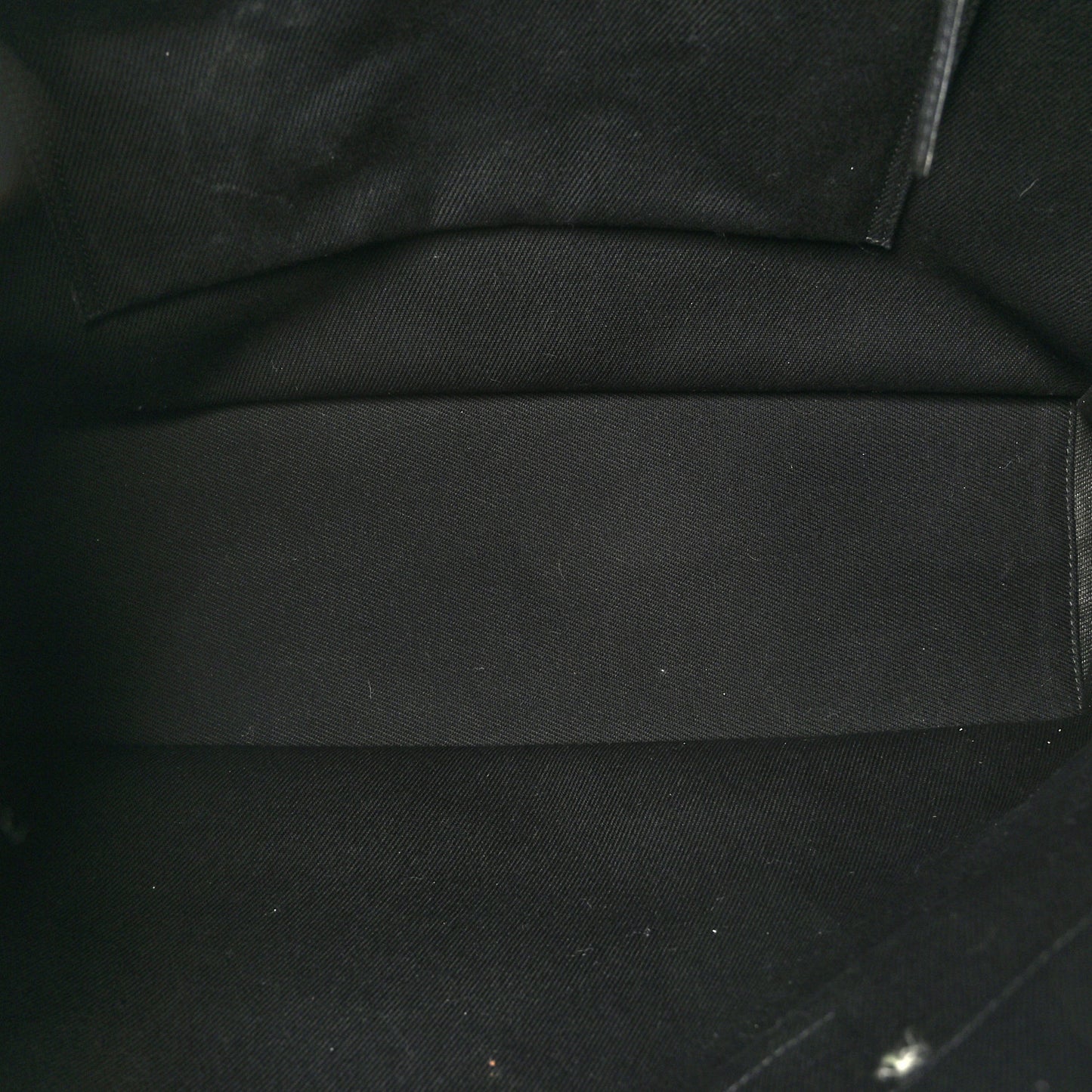 Linen Calfskin Rive Gauche Tote Black