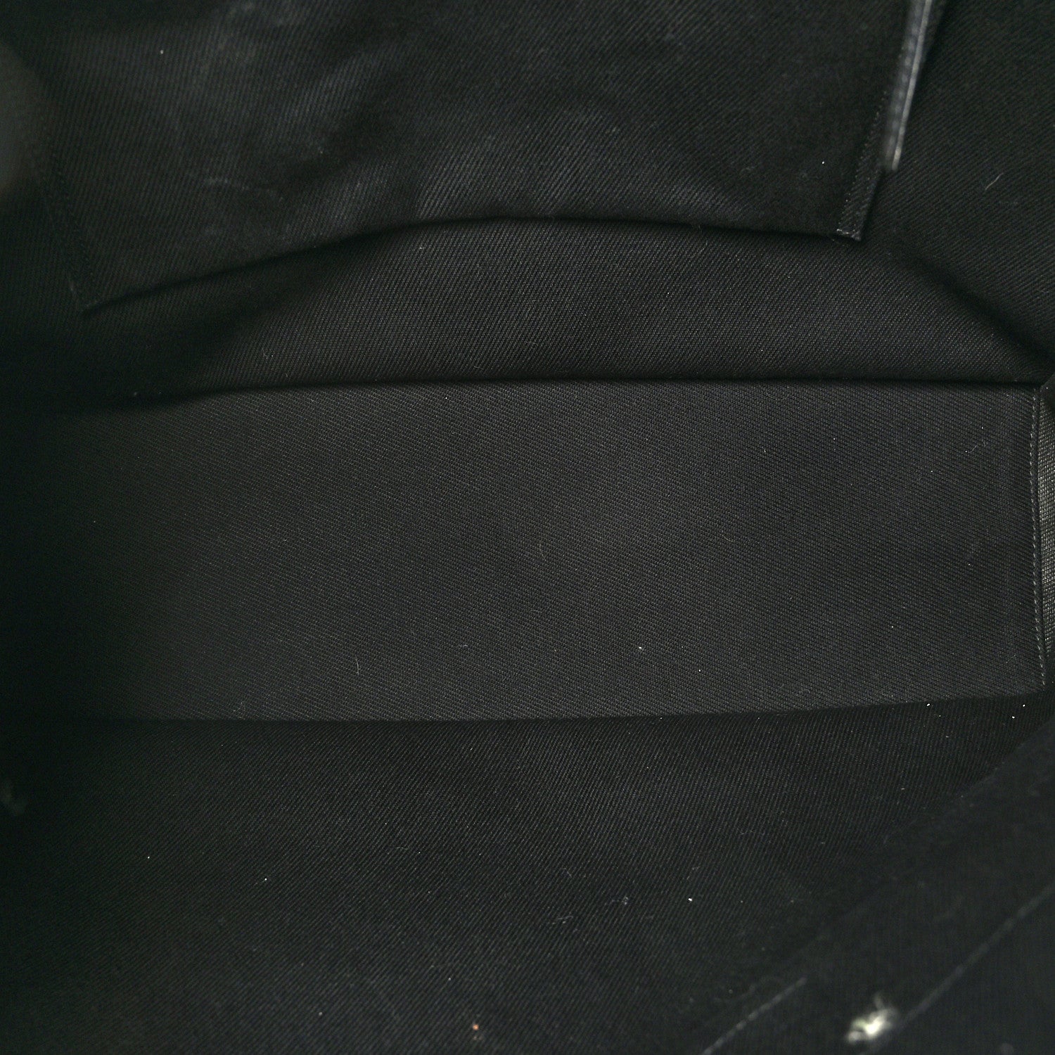 Saint Laurent Linen Calfskin Rive Gauche Tote Black 5 of 9