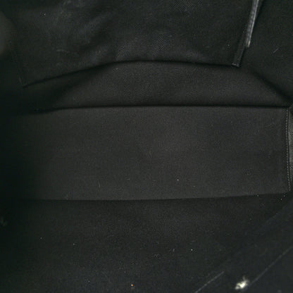 Saint Laurent Linen Calfskin Rive Gauche Tote Black 5 of 9