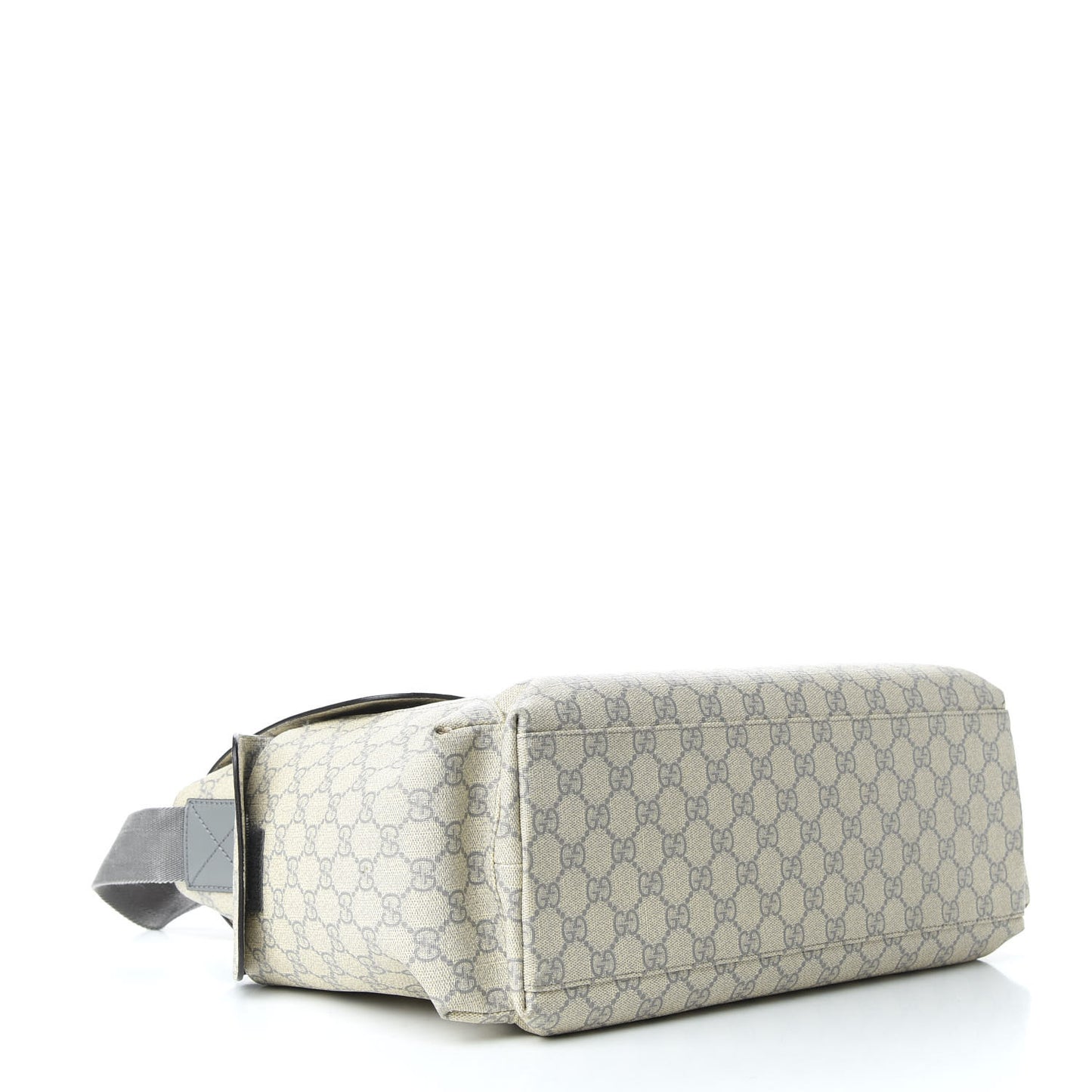 GG Plus Monogram Messenger Diaper Bag Ecru Grigio