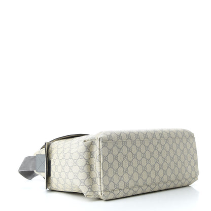 Gucci GG Plus Monogram Messenger Diaper Bag Ecru Grigio 4 of 9