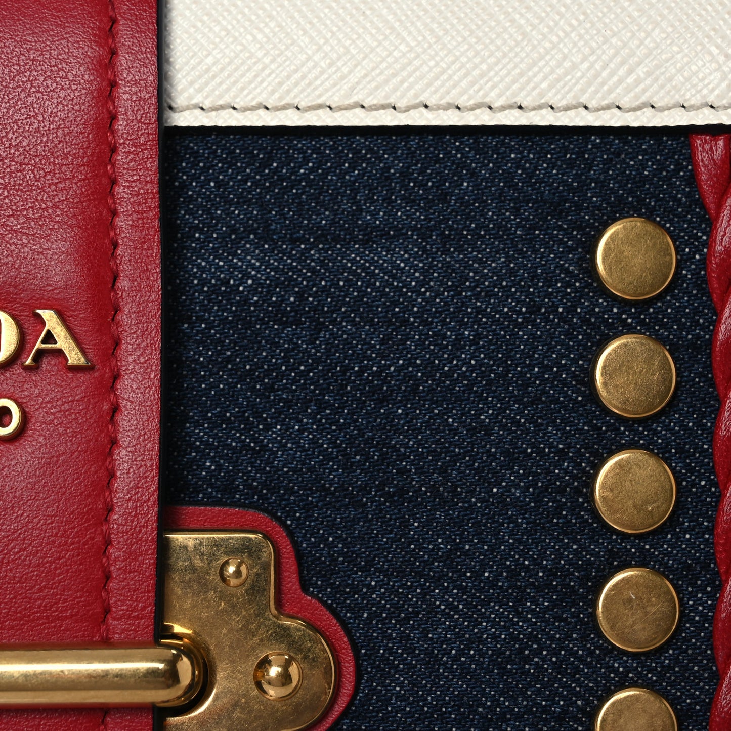 City Calf Denim Cahier Bag Blue Fuoco