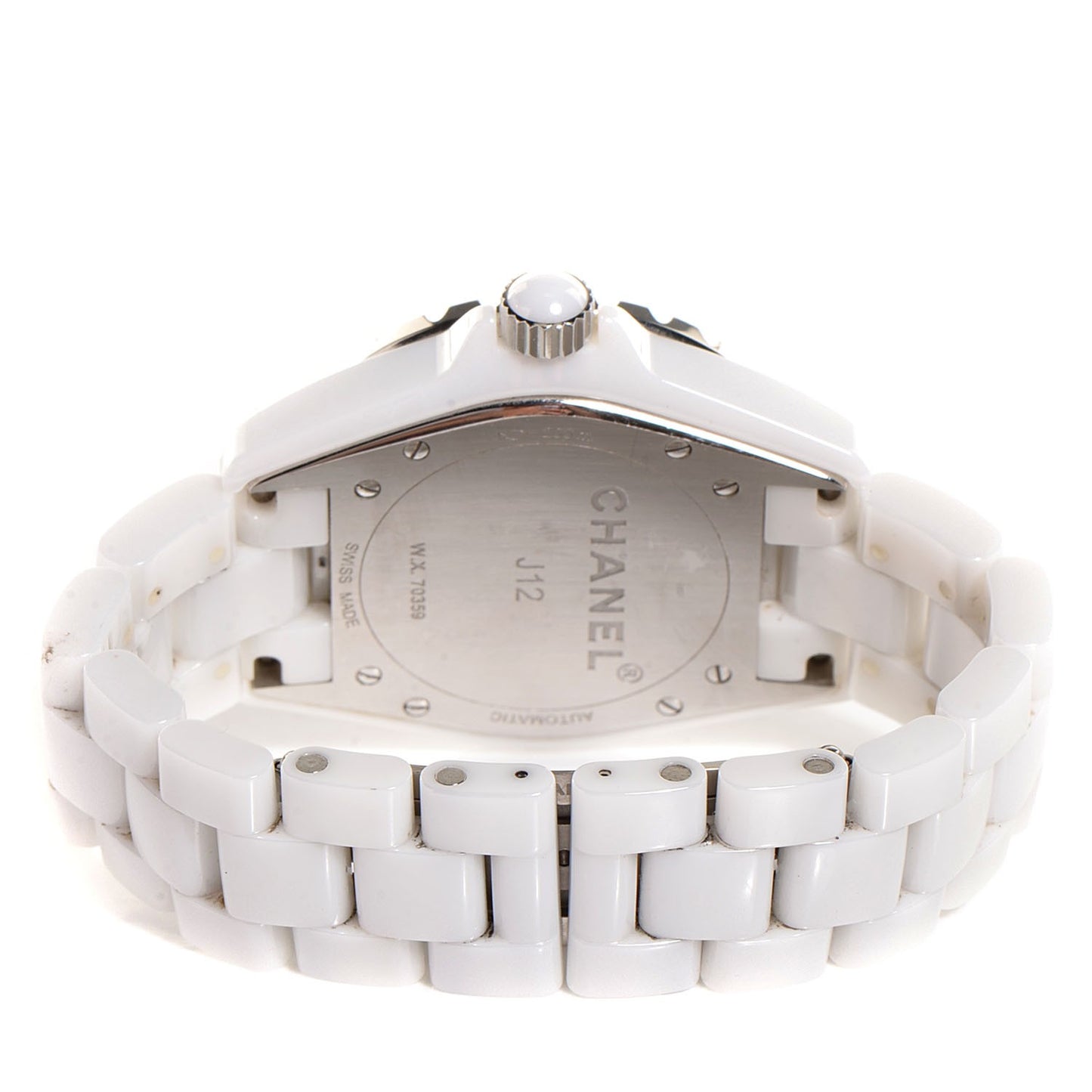 Stainless Steel Ceramic 38mm J12 Automatic Watch White