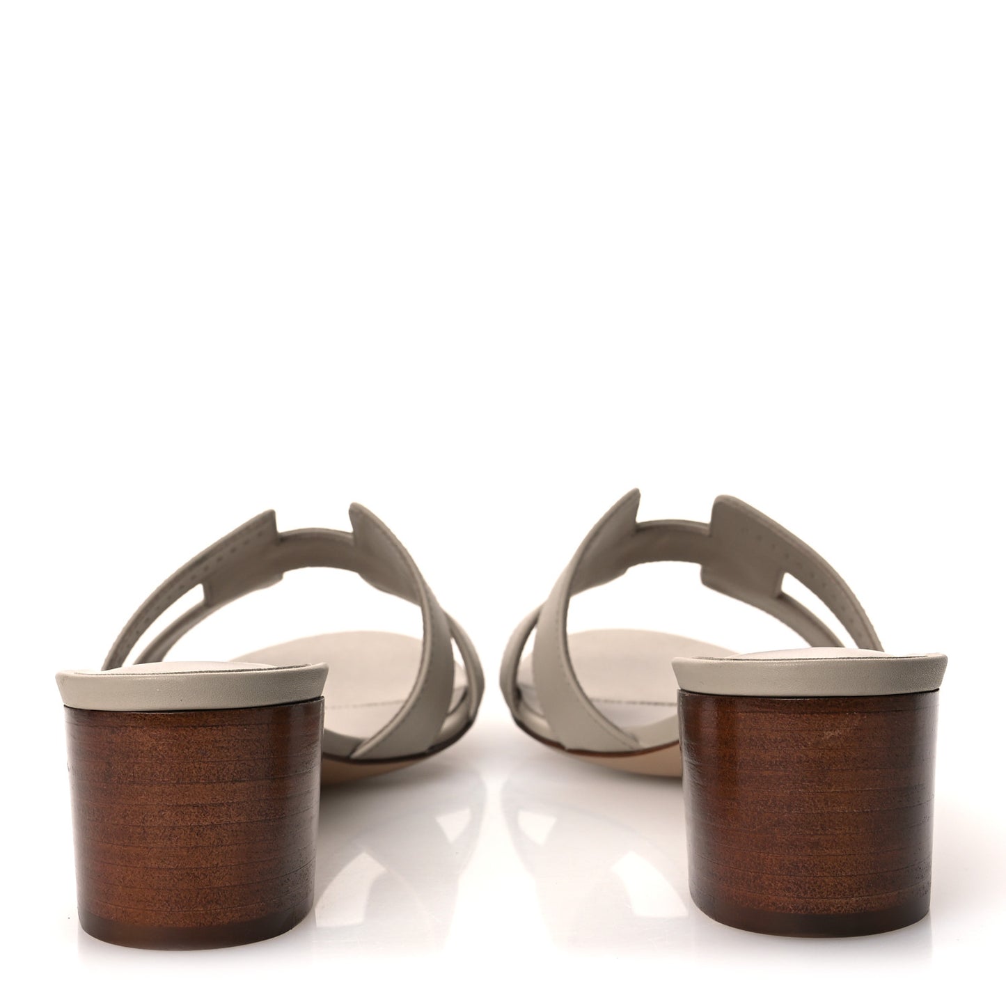 Calfskin Oasis Sandals 41 Beige Nude