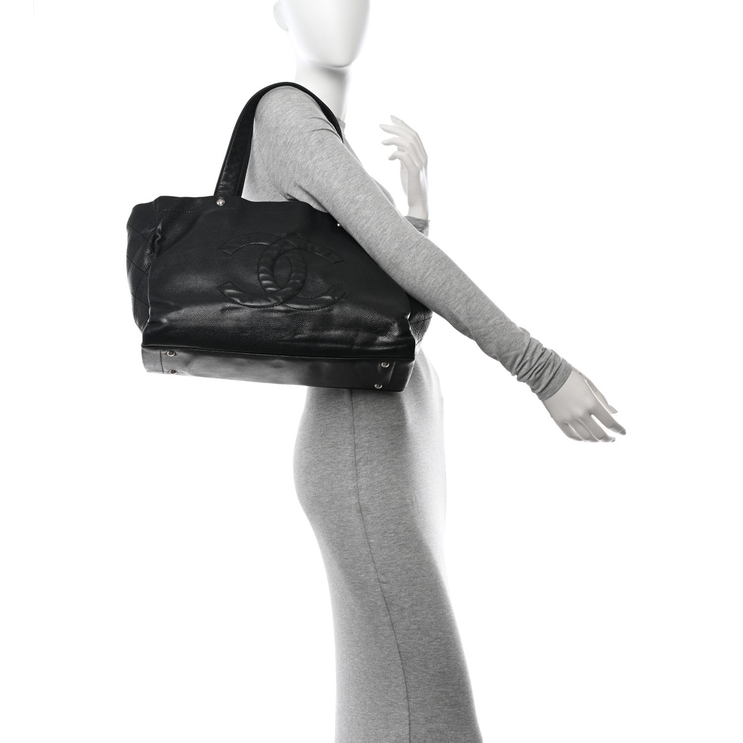 Chanel Caviar Executive Cerf Shopper Tote Black 2 of 10