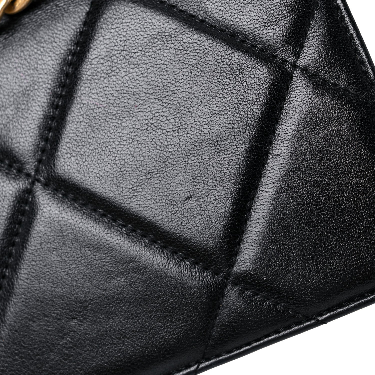 Chanel Goatskin Quilted Chanel 19 Wallet On Chain WOC Black 8 of 15