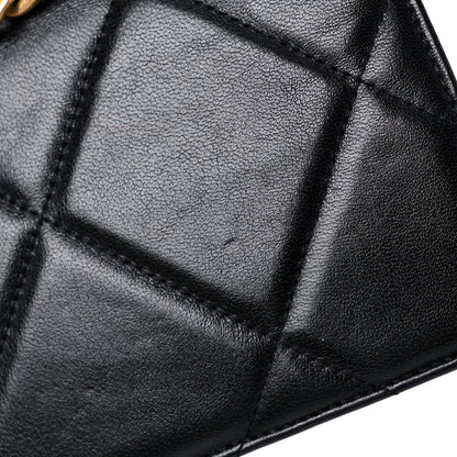Chanel Goatskin Quilted Chanel 19 Wallet On Chain WOC Black 8 of 15
