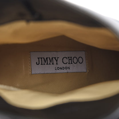 Jimmy Choo Pony Hair Leopard Nappa Blaine Boot 39.5 Smoke Black 7 of 9