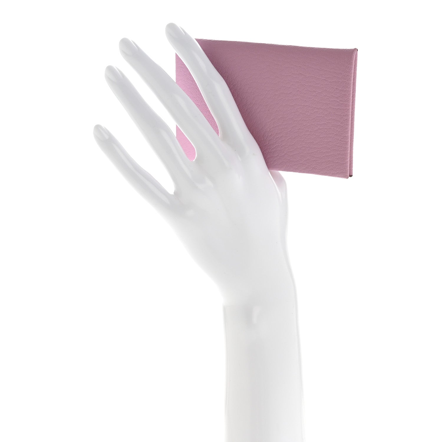 Hermes Chevre Mysore Calvi Card Case Mauve Sylvestre 2 of 9