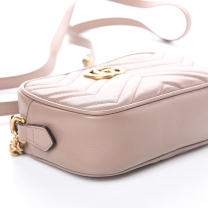 Gucci Calfskin Matelasse Mini GG Marmont Chain Shoulder Bag Nude 5 of 9