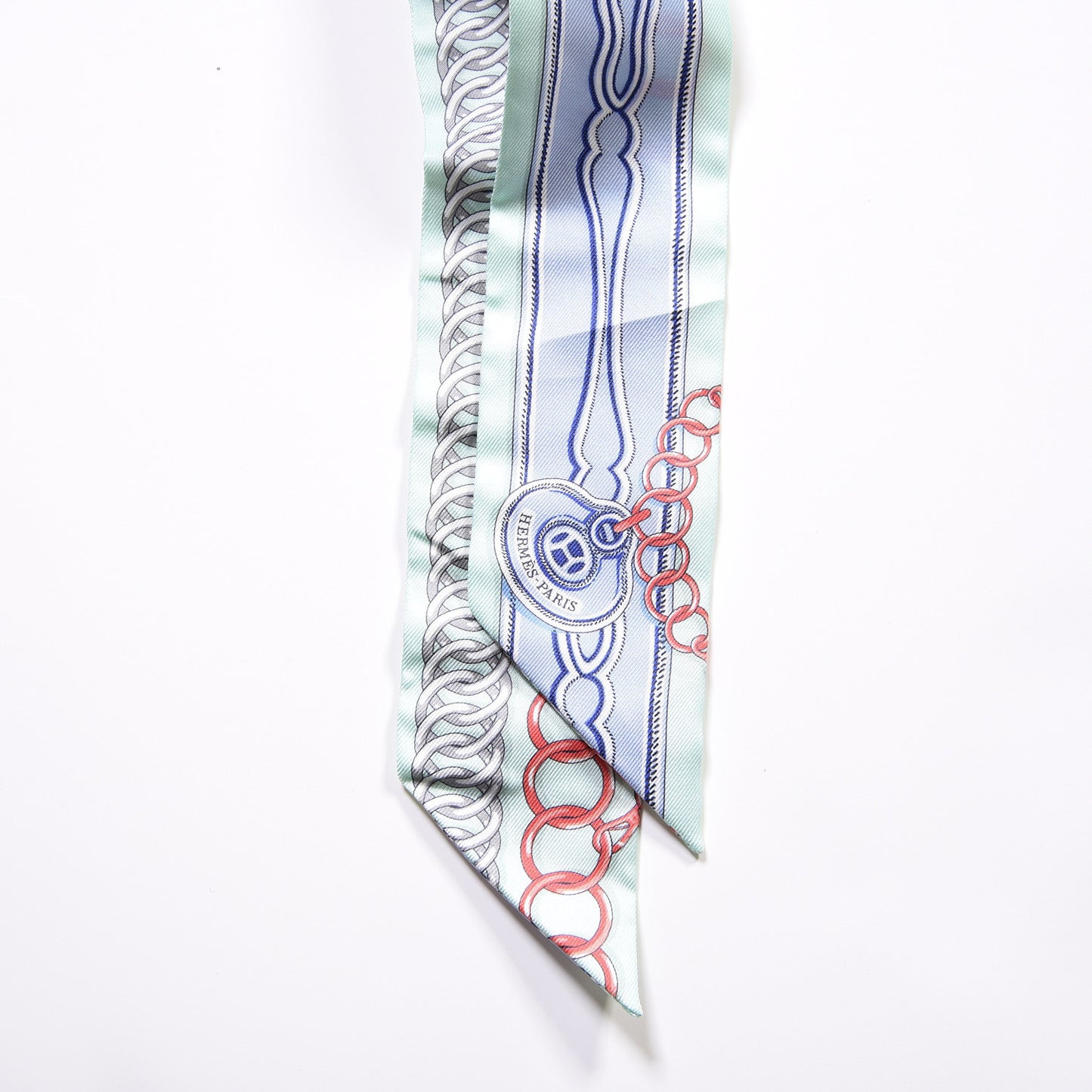 Silk Maillons Twilly Vert D'eau Ciel Rouge