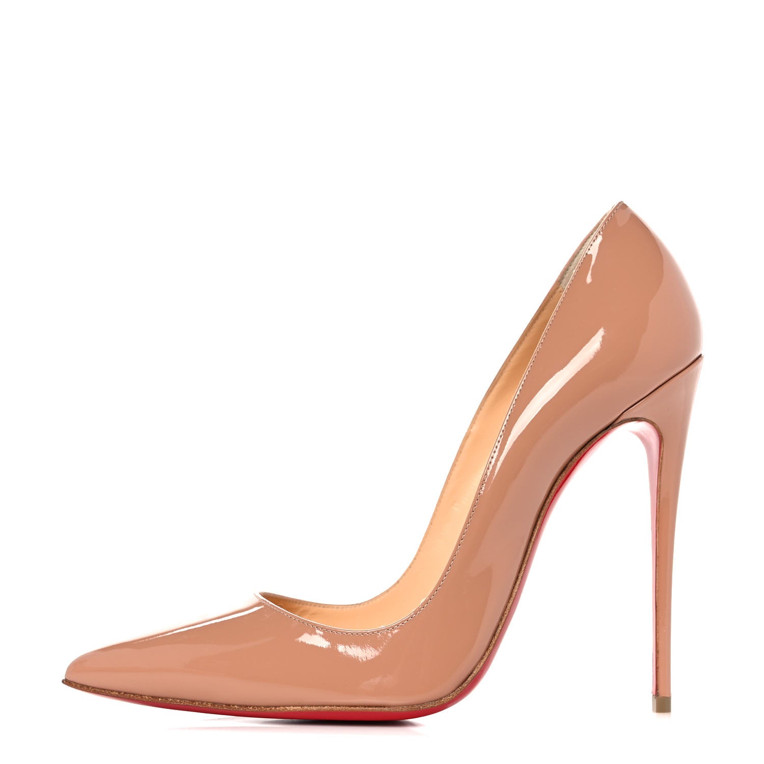 Christian Louboutin Patent So Kate 120 Pumps 40.5 Nude 1 of 8
