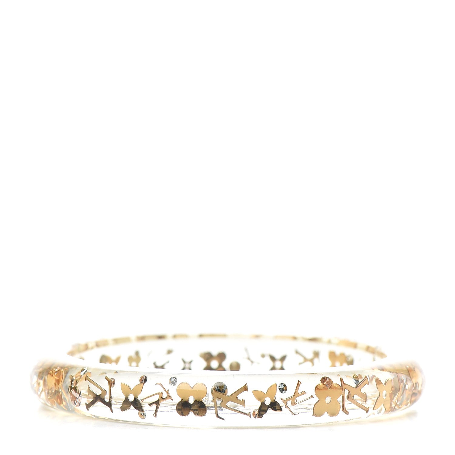 Louis Vuitton Resin Swarovski Medium Inclusion Bracelet PM Transparent 1 of 4