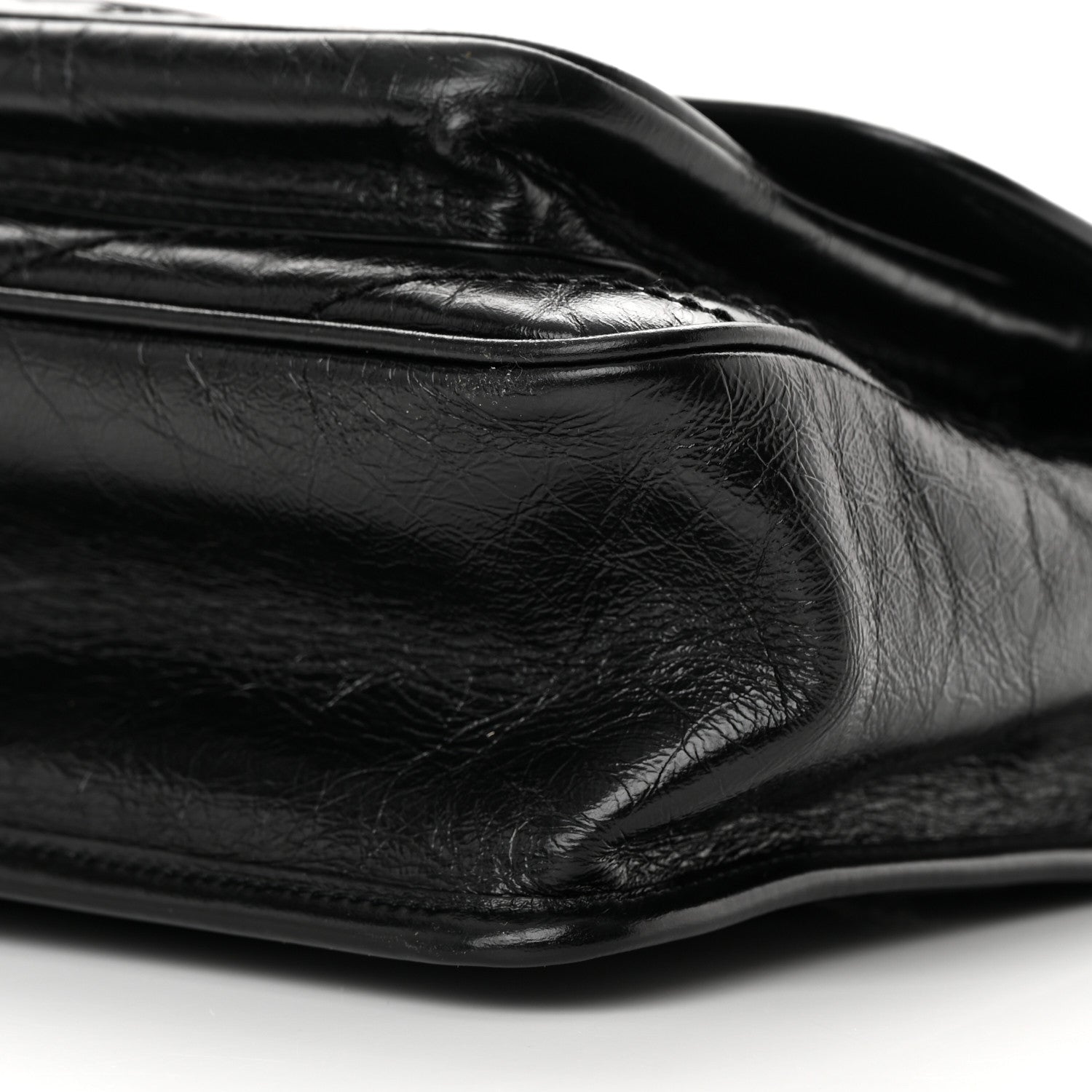 Saint Laurent Crinkled Calfskin Matelasse Monogram Medium Niki Chain Satchel Black 10 of 10