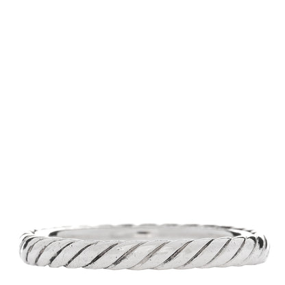 David Yurman Sterling Silver Stackable Cable Ring 51 5.75 3 of 4