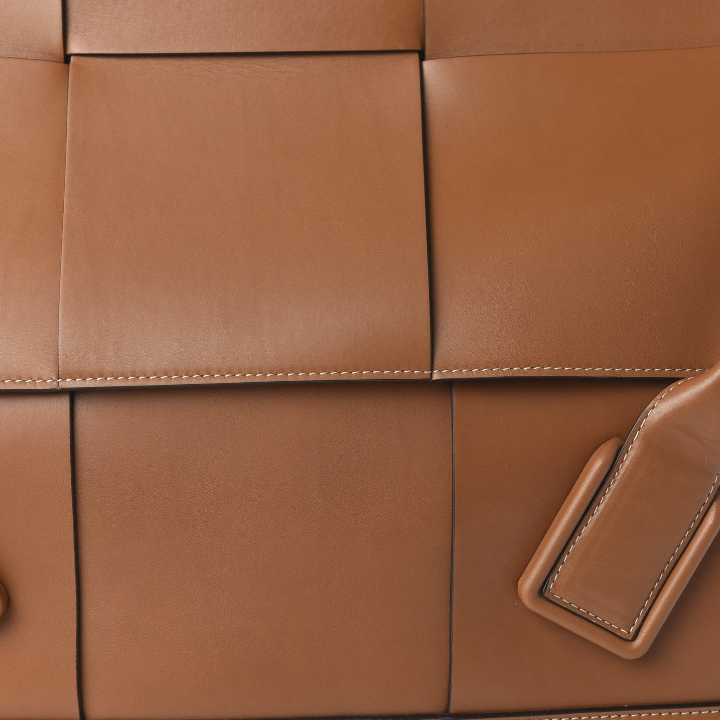 French Calfskin Maxi Intrecciato Large Arco Wood