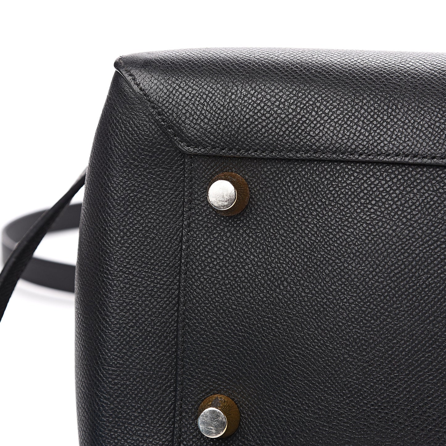 Grained Calfskin Mini Belt Bag Black