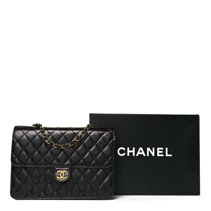 Chanel Lambskin Quilted Medium Single Flap Black 11 of 11