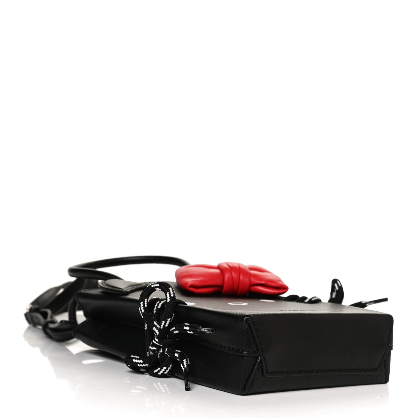 Calfskin Hello Kitty Phone Holder Bag Black